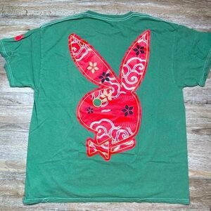 Playboy Metallic Paisley Limited Edition Bunny Shirt large